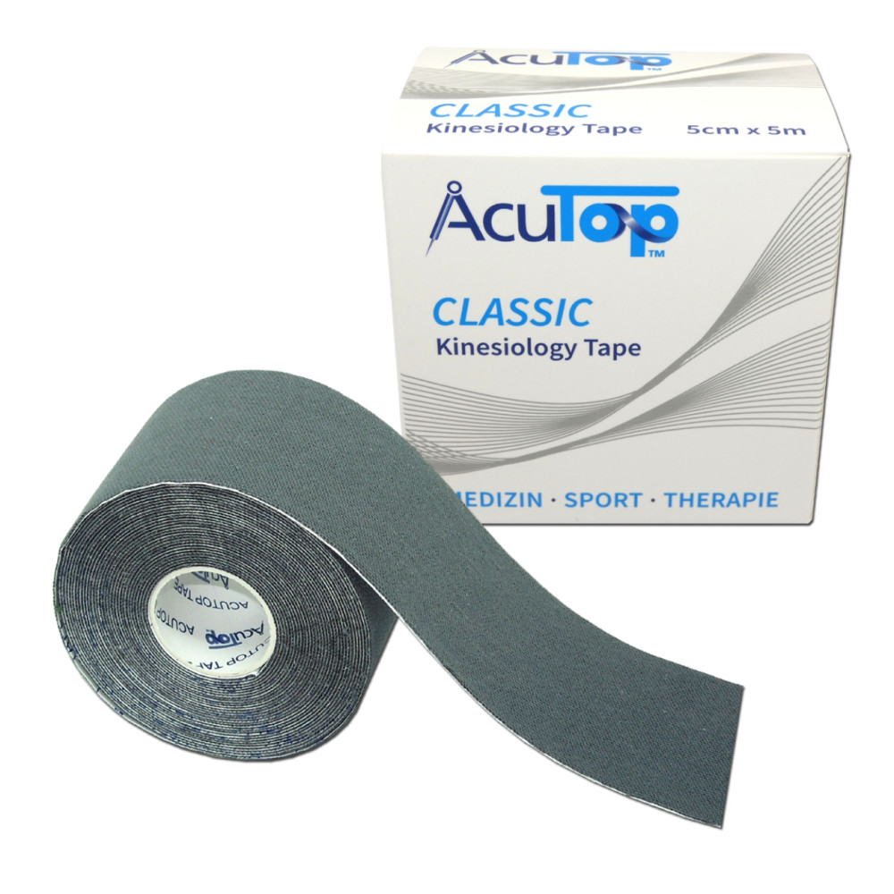 ACUTOP Classic Kineziológiai Szalag Tapasz 5 cm x 5 m Szürke