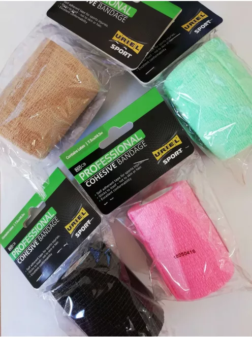 URIEL Öntapadós latexmentes rugalmas téphető kötésrögzítő pólya 7,5cm x 4,5m - Drapp