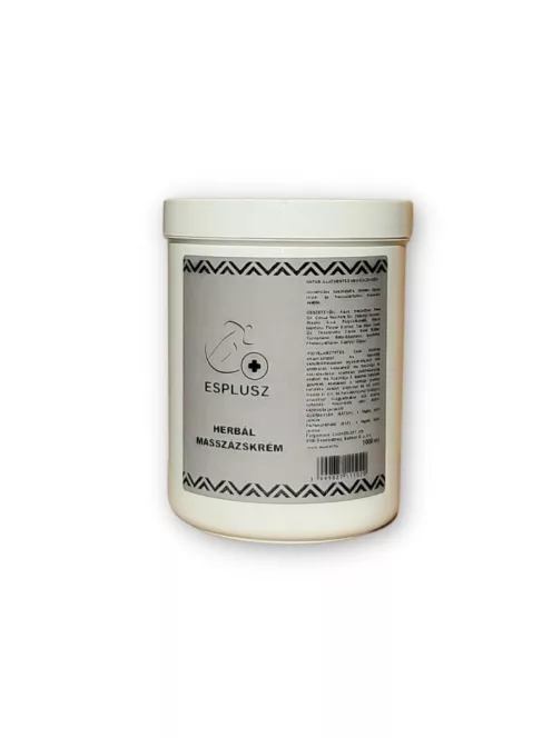 ESPLUSZ Herbal Natúr Illatmentes Masszázskrém 1000 ml