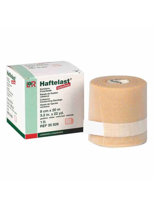 LOHMANN & RAUSCHER Haftelast Öntapadó Kötésrögzítő Pólya 8 cm x 20 m Bézs