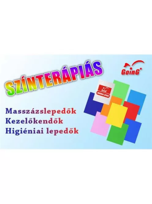 GOING Színterápiás Wellness-Lepedő 80x200 cm (világoszöld)