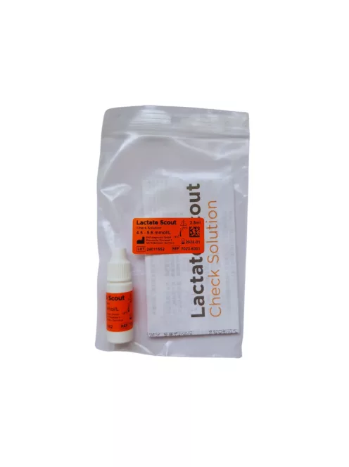 EKF Lactate Scout Laktátmérő Ellenőrző Oldat 2,5 ml, Közepes (4,5-5,6 mmol/l)