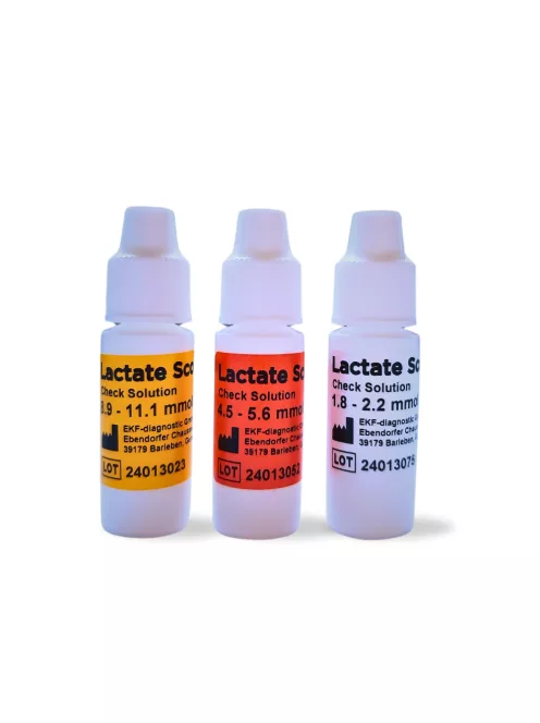 EKF Lactate Scout Laktátmérő Ellenőrző Oldat 3x2,5 ml, Multi Pack