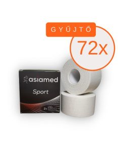   ASIAMED Sport Tape 3,8 cm x 13,7 m (nem elasztikus tape) 2 db/doboz (72 X GYŰJTŐ)