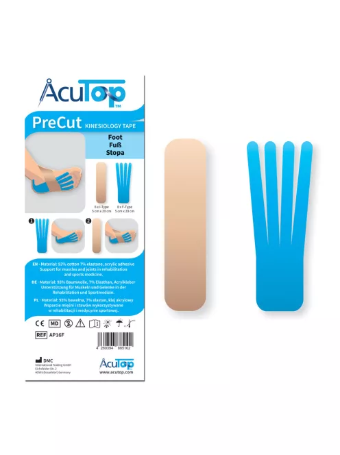ACUTOP Classic Precut Kineziológiai Tapasz Talpra (Előre Vágott 8 adagos csomag)