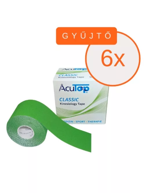 ACUTOP Classic Kineziológiai Tapasz 5 cm x 5 m Zöld 6 DB/GYŰJTŐ