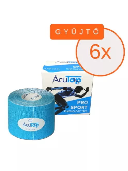 ACUTOP Pro Sport Kineziológiai Tapasz 5 cm x 5 m Kék 6 DB/GYŰJTŐ