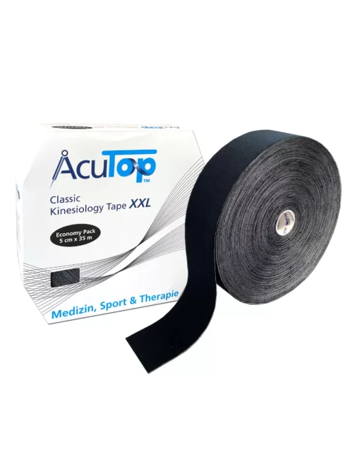 ACUTOP Classic XXL Kineziológiai Tapasz 5 cm x 35 m Fekete