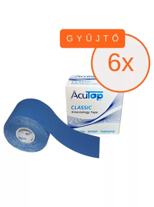 ACUTOP Classic Kineziológiai Tapasz 5 cm x 5 m Sötétkék 6 DB/GYŰJTŐ