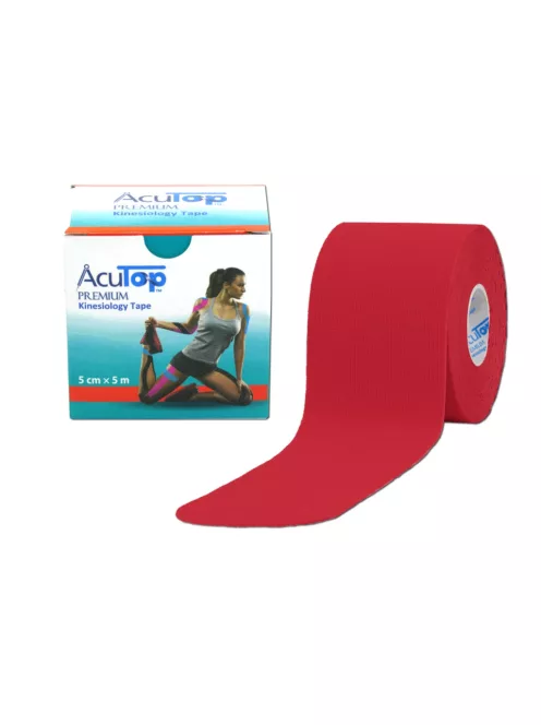 ACUTOP Premium Kineziológiai Tapasz 5 cm x 5 m Piros