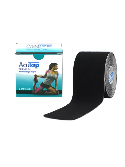ACUTOP Premium Kineziológiai Tapasz 5 cm x 5 m Fekete