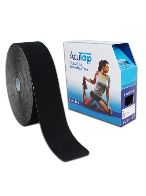 ACUTOP Premium XXL Kineziológiai Tapasz 5 cm x 32 m Fekete