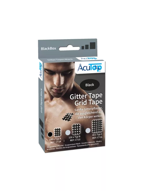 ACUTOP Gitter Tape Cross Tape Kicsi (20lap/doboz, 9db/lap) - Fekete