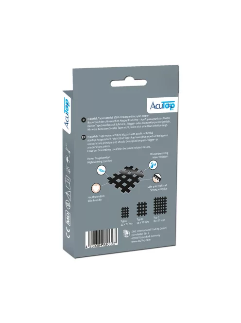 ACUTOP Gitter Tape Cross Tape Közepes (20lap/doboz, 6db/lap) - Fekete