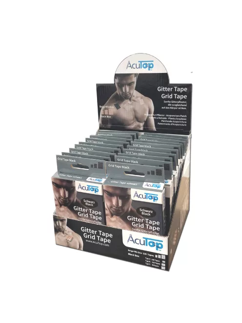 ACUTOP Gitter Tape Cross Tape Közepes (20lap/doboz, 6db/lap) - Fekete