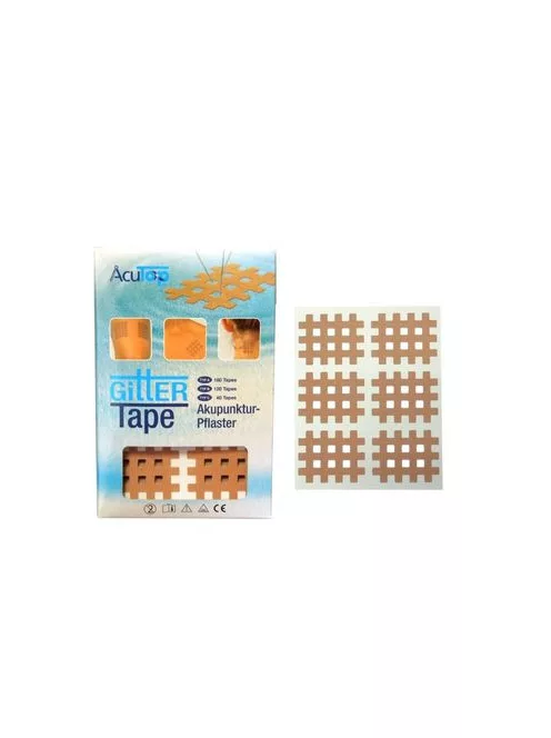 ACUTOP Gitter Tape Cross Tape Közepes (20lap/doboz, 6db/lap) - Bézs