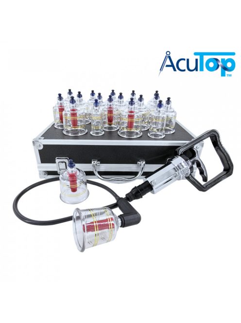 ACUTOP Műanyag Köpölykészlet Tűz Nélkül Használható, Vákumpumpával, 19 db-os