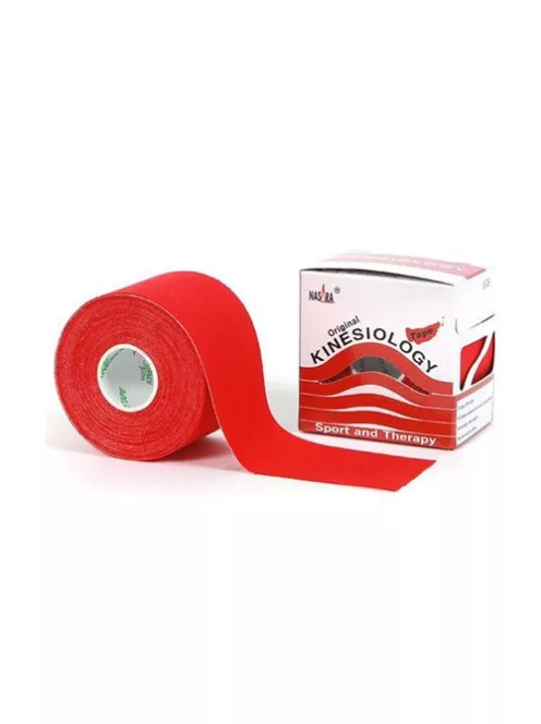 NASARA Kineziológiai Tapasz 5 cm x 5 m Piros