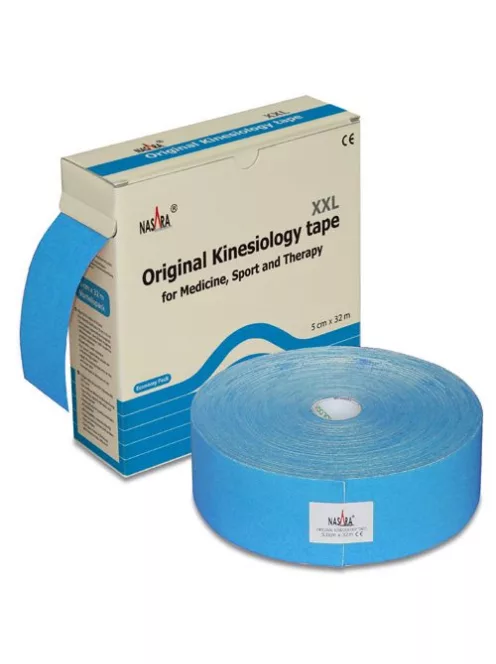 NASARA XXL Kineziológiai Tapasz 5 cm x 32 m Kék